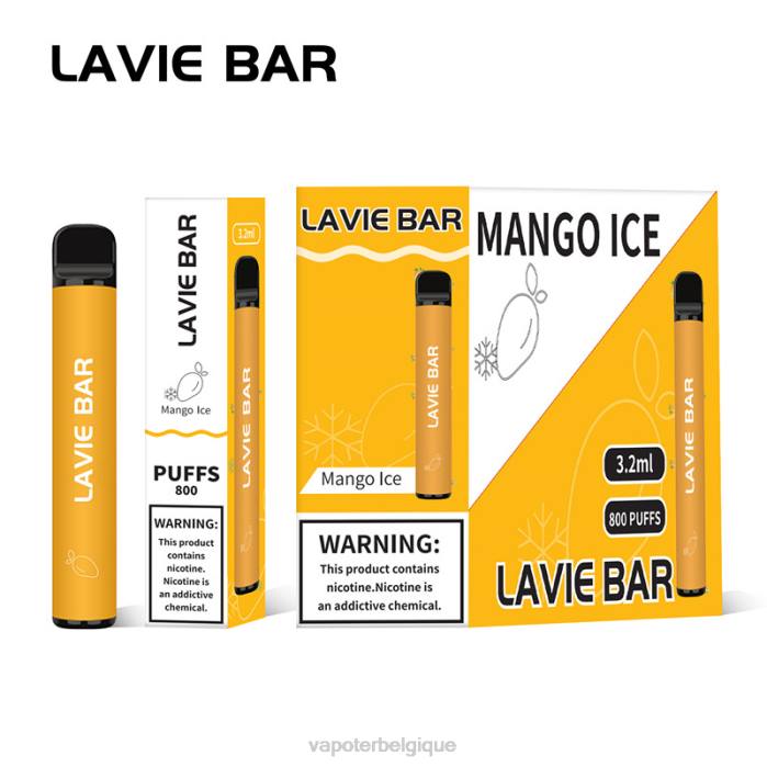 LAVIE BAR 800 bouffées 6J6R309 | Vape Grossiste glace à la mangue