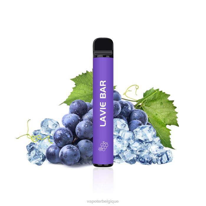 LAVIE BAR Version 2% 800 bouffées 6J6R322 | Cigarette Electronique Jetable glace aux raisins