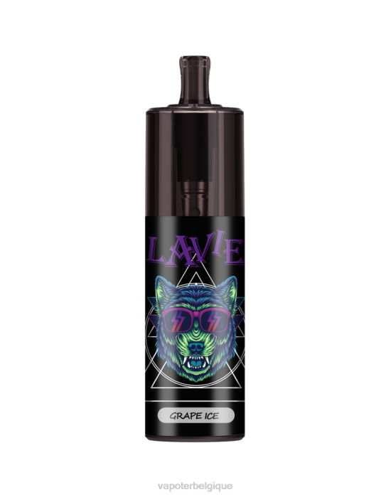 LAVIE COLOUR BAR Contrôle du débit d'air 10 000 bouffées 6J6R331 | Cigarette Electronique Jetable glace aux raisins