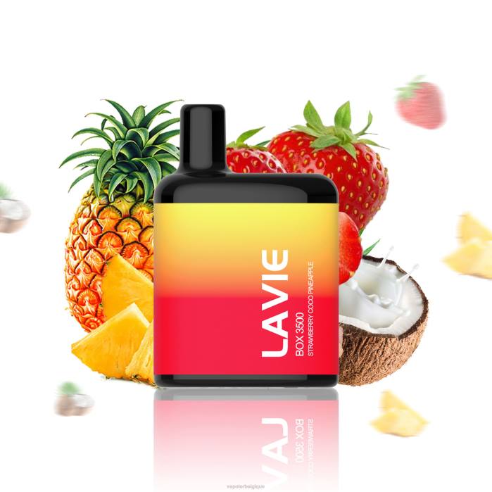 LAVIE BOX 3500 bouffées 6J6R207 | Cigarette Electronique Bruxelles fraise coco ananas