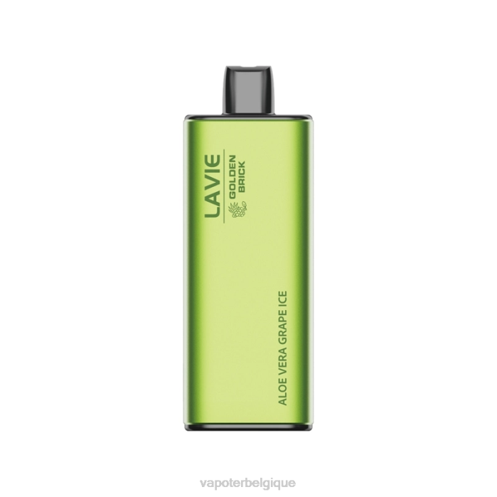 LAVIE GOLDEN BRICK 10000 bouffées 6J6R51 | Grossiste Vape Jetable glace au raisin à l'aloe vera