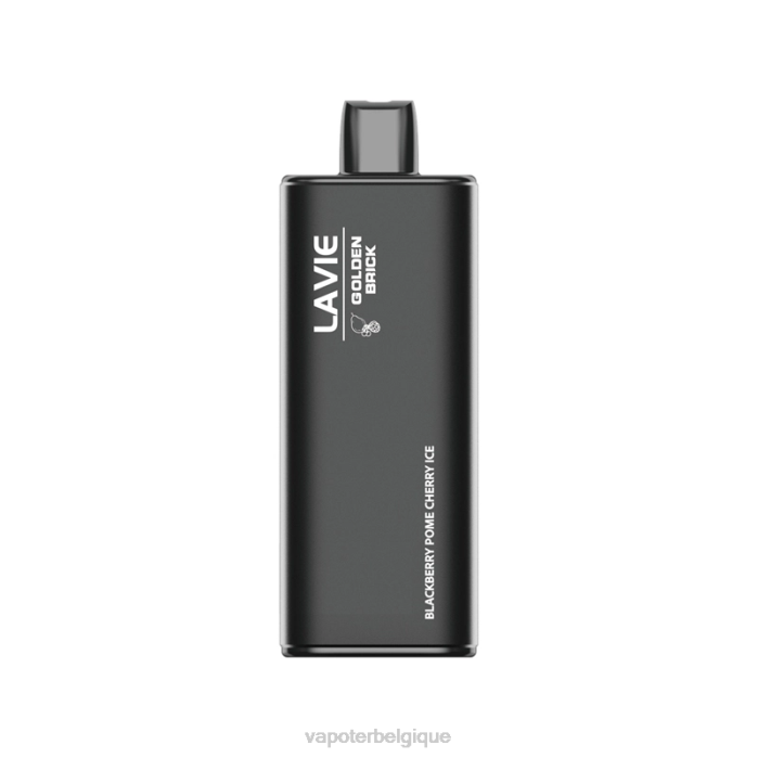 LAVIE GOLDEN BRICK 10000 bouffées 6J6R54 | Cigarette Electronique Bruxelles glace à la cerise et aux pépins de mûre