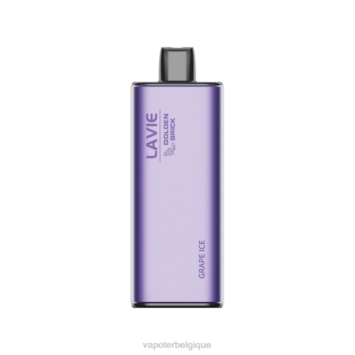 LAVIE GOLDEN BRICK 10000 bouffées 6J6R59 | Cigarette Electronique Grossiste glace aux raisins
