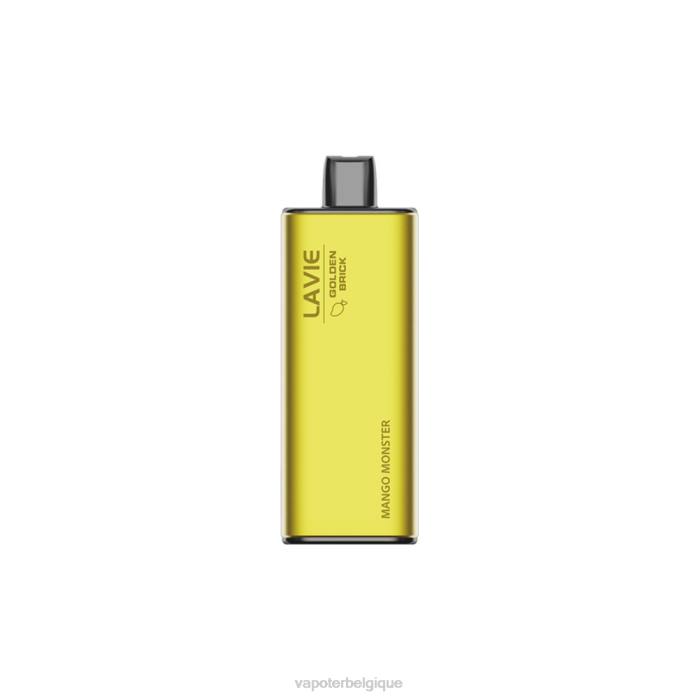 LAVIE GOLDEN BRICK 10000 bouffées 6J6R61 | Cigarette Electronique Jetable monstre mangue