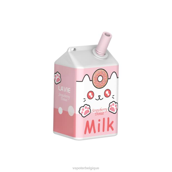 LAVIE MILK 7000 bouffées 6J6R177 | Grossiste Vape Jetable beignet aux fraises