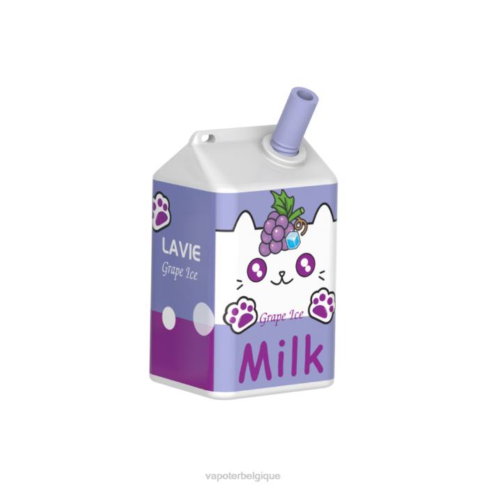 LAVIE MILK 7000 bouffées 6J6R186 | Grossiste Vape Jetable glace aux raisins
