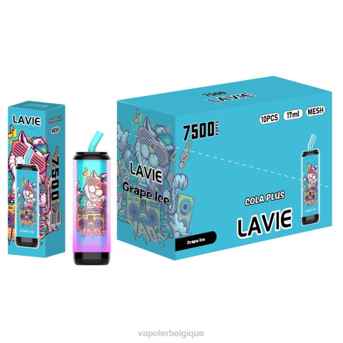 LAVIE Cola Plus 7500 bouffées 6J6R254 | Vapoter Belgique glace aux raisins