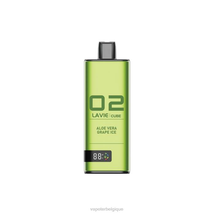 LAVIE Cube 20000 bouffées 6J6R36 | Cigarette Electronique Bruxelles glace au raisin à l'aloe vera