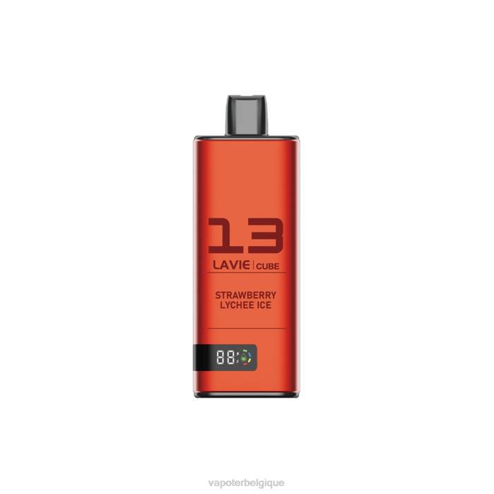LAVIE Cube 20000 bouffées 6J6R47 | Vapoter Belgique glace fraise litchi