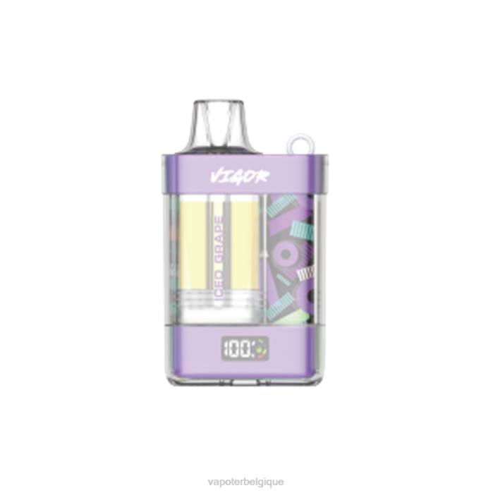 LAVIE VIGOR 15000 bouffées 6J6R8 | Cigarette Electronique Belgique raisin glacé