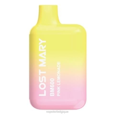 Cigarette Electronique Sans Nicotine J2D8370 | LOST MARY BM600 limonade rose