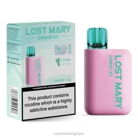 Cigarette Electronique Sans Nicotine J2D8470 | LOST MARY DM600 X2 glace aux cerises