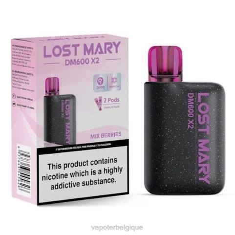 Grossiste Vape Jetable J2D8476 | LOST MARY DM600 X2 mélanger les baies