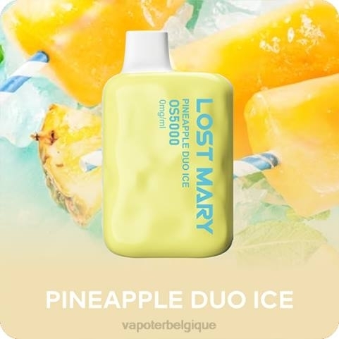 Cigarette Electronique Belgique J2D8508 | LOST MARY OS5000 glace duo d'ananas 0 mg/ml