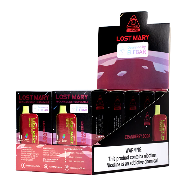 Cigarette Electronique Bruxelles J2D8109 | LOST MARY OS5000 soda aux canneberges