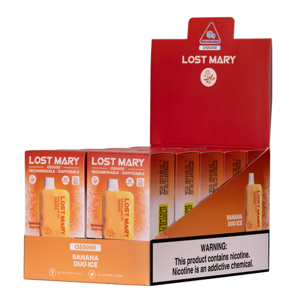 Cigarette Electronique Jetable J2D8107 | LOST MARY OS5000 glace duo banane