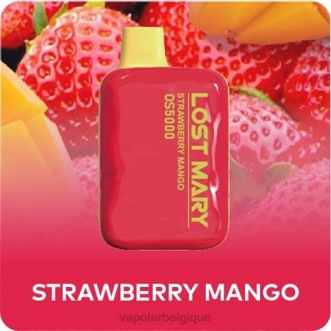Cigarette Electronique Sans Nicotine J2D8500 | LOST MARY OS5000 mangue fraise