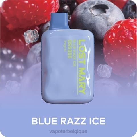Vape Grossiste J2D8513 | LOST MARY OS5000 glace bleue 0 mg/ml