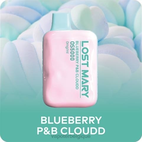 Vapoter Belgique J2D8512 | LOST MARY OS5000 cloudd p&b aux bleuets 0 mg/ml