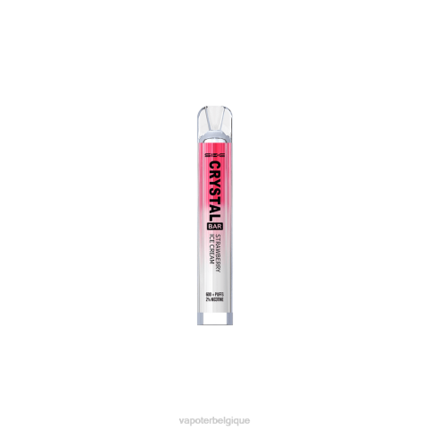 Cigarette Electronique Grossiste J2D8265 | SKE Crystal Bar glace à la fraise vape jetable 600 bouffées