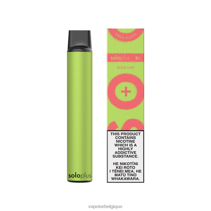 Cigarette Electronique Jetable 26RVJ34 - Solo Plus vape jetable citron vert aigre