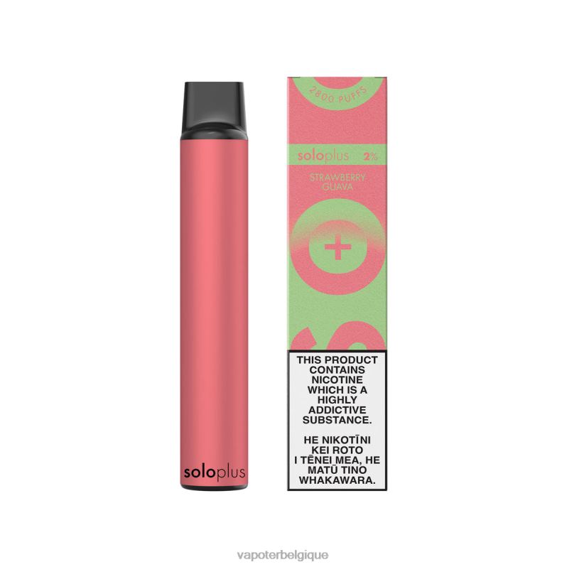 Vape En Gros 26RVJ37 - Solo Plus collection paradis de vape jetable goyave aux fraises