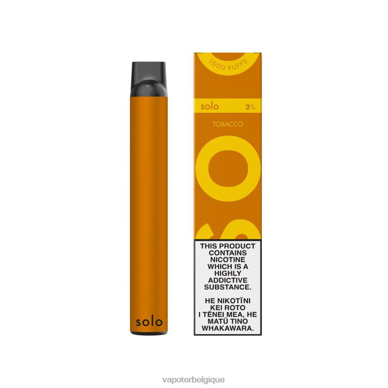 Cigarette Electronique Belgique 26RVJ17 - Solo vape jetable tabac