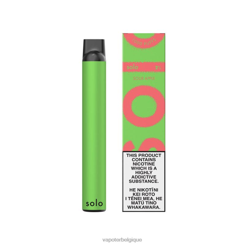 Cigarette Electronique Grossiste 26RVJ5 - Solo vape jetable pomme aigre