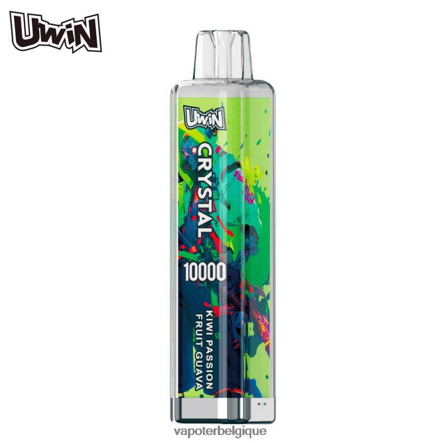 Cigarette Electronique Belgique kiwi fruit de la passion goyave - UWIN CRYSTAL 10000 vapes jetables TBT8L48