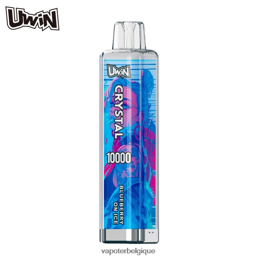 Grossiste Vape En Ligne myrtille sur glace - UWIN CRYSTAL 10000 vapes jetables TBT8L44