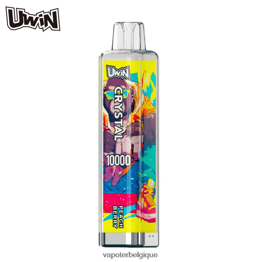 Vape Grossiste baie de pêche - UWIN CRYSTAL 10000 vapes jetables TBT8L412
