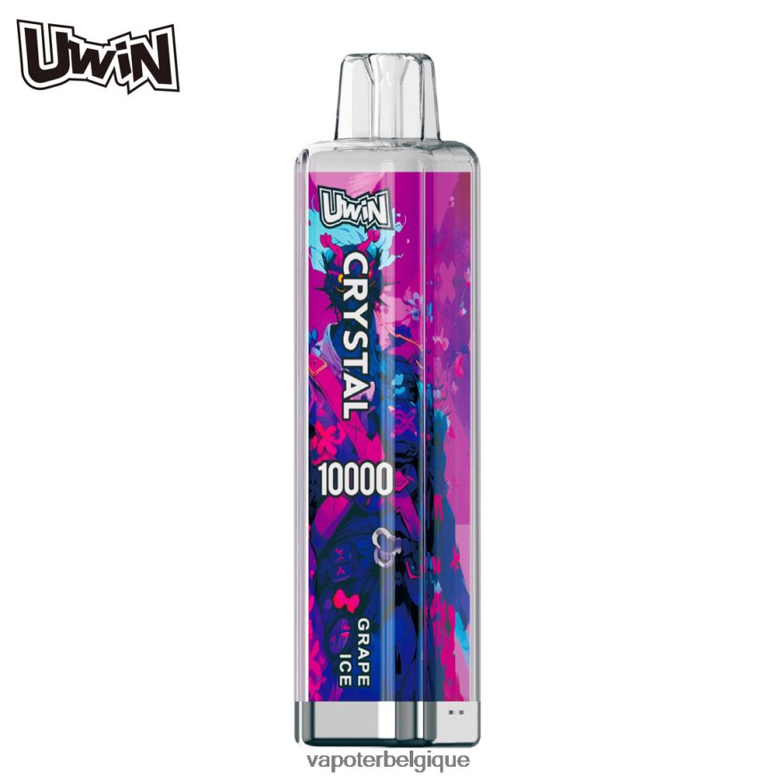 Vapoter Belgique glace aux raisins - UWIN CRYSTAL 10000 vapes jetables TBT8L42