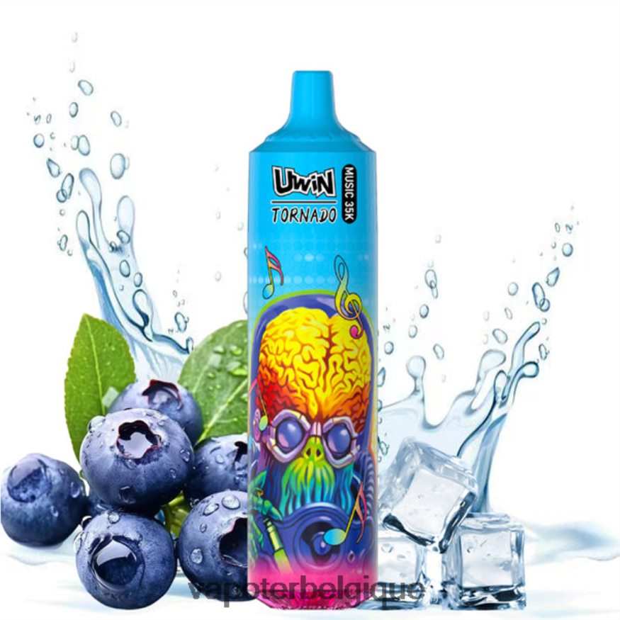 Vape En Gros myrtille sur glace - UWIN CRYSTAL vape jetable 35k TBT8L419
