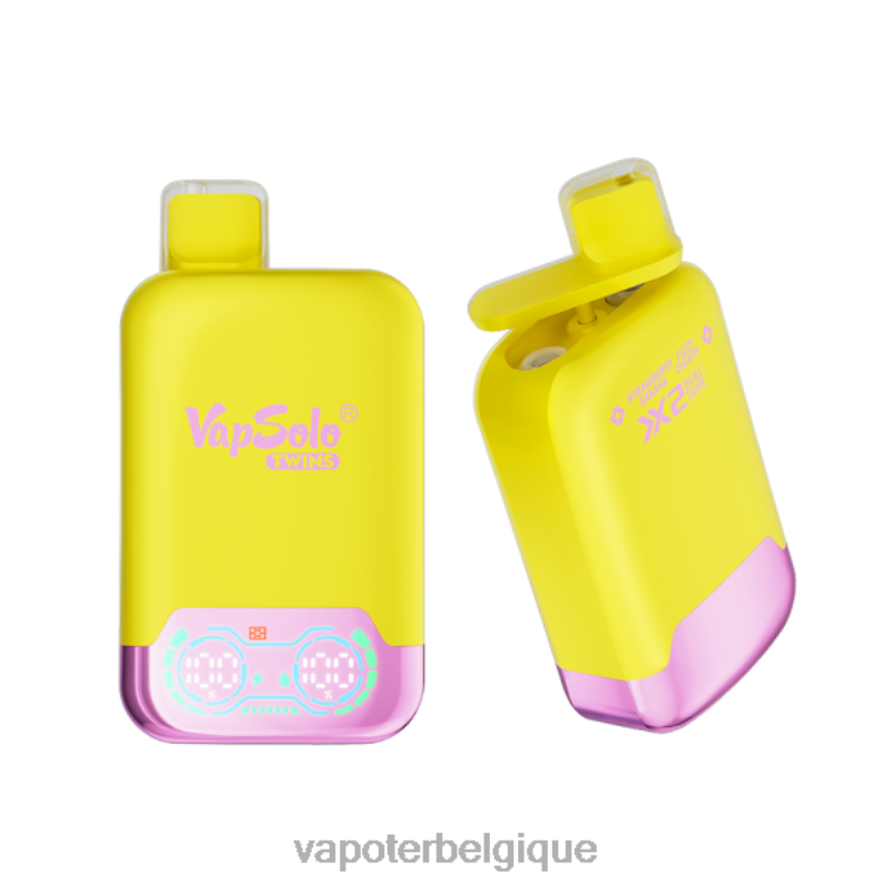 Cigarette Electronique Jetable 22F64126 Vapsolo TWINS vape jetable fraise, banane et cerise pétillante