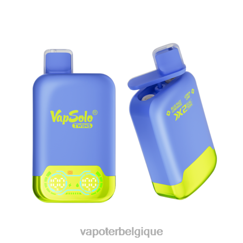 Vape En Gros 22F64120 Vapsolo TWINS vape jetable limonade blue razz et citron vert