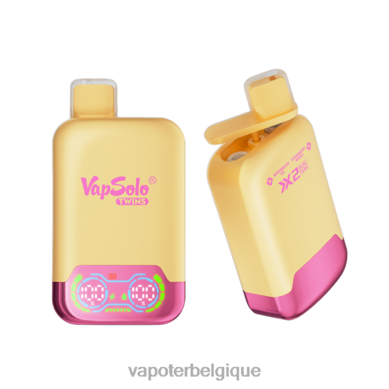 Vape Grossiste 22F64129 Vapsolo TWINS vape jetable glace pastèque & fraise mangue