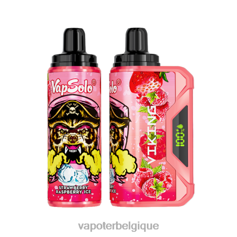 Grossiste Vape Jetable 22F64139 Vapsolo VIKING vape jetable glace fraise framboise