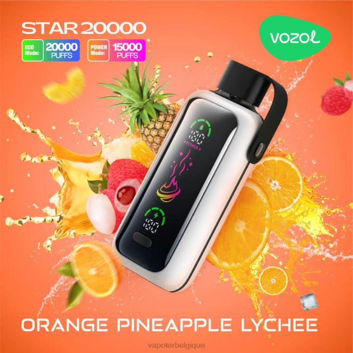 VOZOL STAR 20000 028615 litchi orange ananas Cigarette Electronique Jetable
