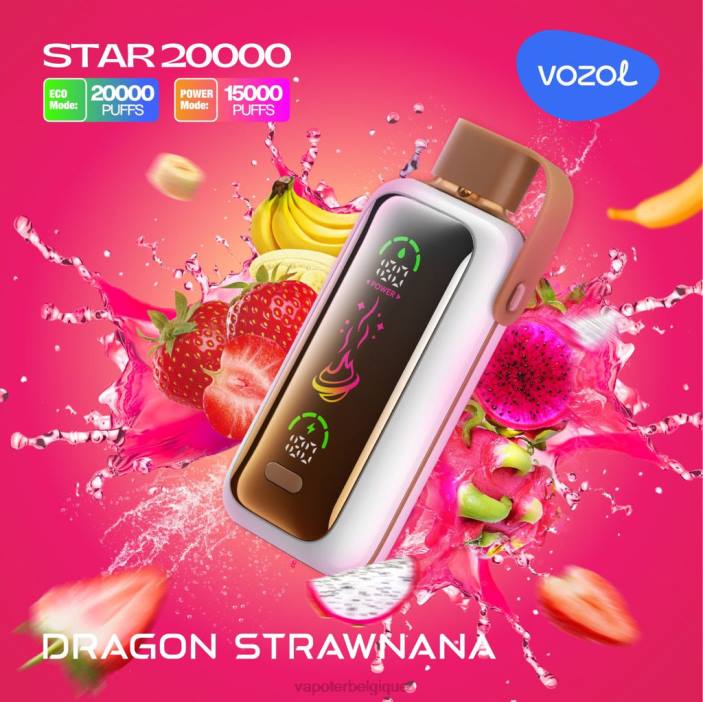 VOZOL STAR 20000 02868 Dragon Strawnana Cigarette Electronique Belgique
