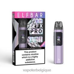 2VVVB2 violet ELFBAR ELFX Pro Appareil à pod ouvert