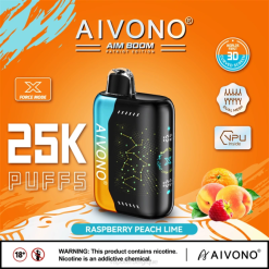 Aivono AIM BOOM 25000 framboise pêche citron vert - VBRB350 Cigarette Electronique Belgique