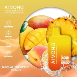 Aivono AIM BOXX 4000 mangue ananas pêche - VBRB219 Vape Grossiste