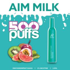 Aivono AIM MILK 500 kiwi, fruit de la passion, goyave - VBRB272 Vapoter Belgique