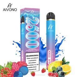 Aivono AIM STICK 2500 myrtille framboise citron - VBRB154 Vape En Gros