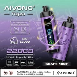 Aivono Fatpro 22000 menthe raisin - VBRB2 Vapoter Belgique