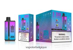 Bang Box 30 000 bouffées double saveurs TTX60472 - Cigarette Electronique Grossiste glace bleue au razz et double raisin