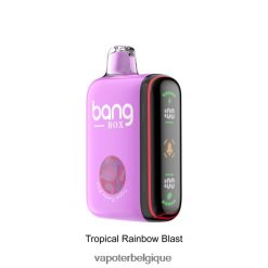 Bang Box Affichage de puissance intelligent de 9 000 à 18 000 bouffées TTX60436 - Vape En Gros explosion d'arc-en-ciel tropical