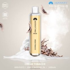 Cigarette Electronique Sans Nicotine J2D8190 | Hayati Pro Max tabac à la crème 4000