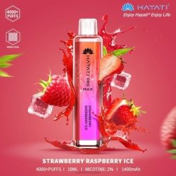 Grossiste Vape Jetable J2D8176 | Hayati Pro Max glace fraise framboise 4000