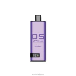 LAVIE Cube 20000 bouffées 6J6R39 | Vape Grossiste glace aux raisins